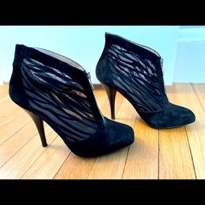 Michael Kors Sheer Black Booties